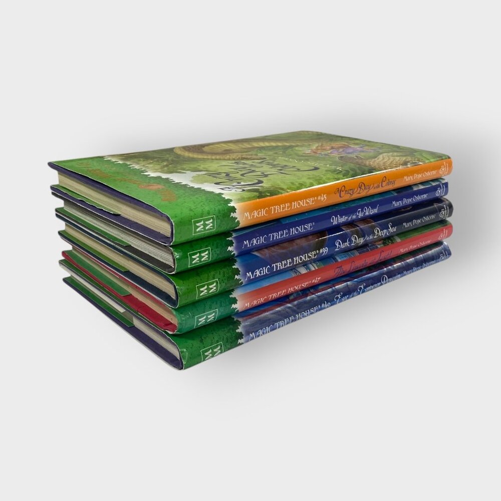 Lot of 5 Magic Tree House Hardcover Books w/ Dustjackets | Merlin Missions